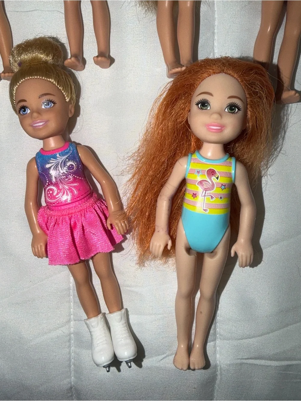Mattel Barbie Chelsea Dolls LOT of 6 2016 2020 Swim Skater